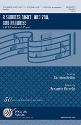 A Summer Night, and You, and Paradise SATB choral sheet music cover